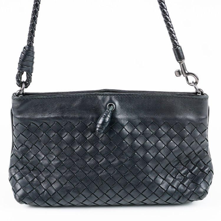 イントレチャートワンショルダーバッグ ブラック ヴィンテージ