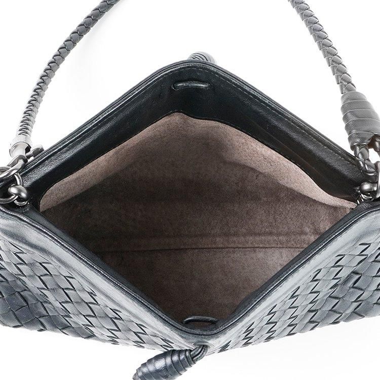 イントレチャートワンショルダーバッグ ブラック ヴィンテージ