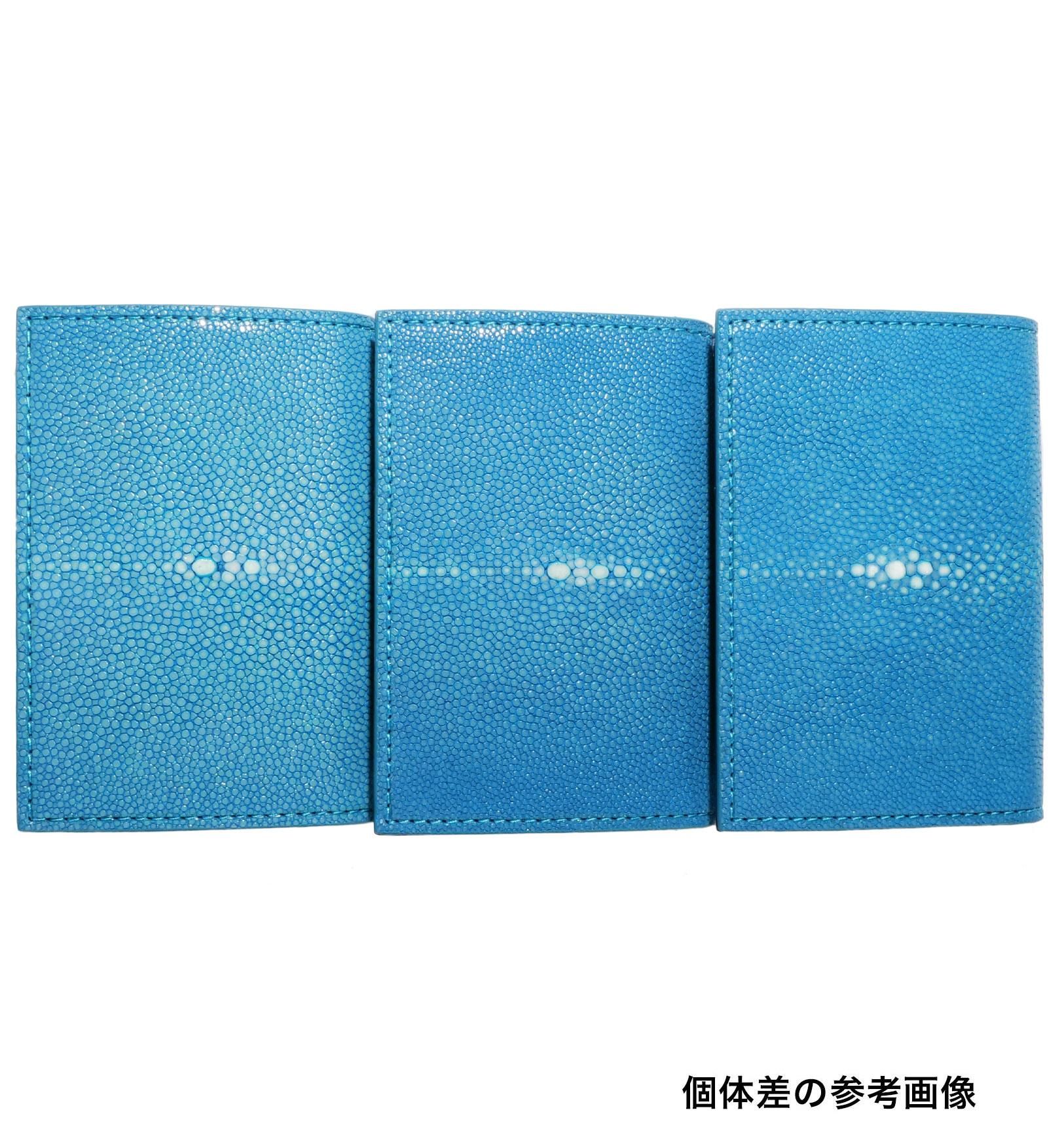 ガルーシャ 名刺入れ ポリッシュ サファイアブルー - ガルーシャ 財布