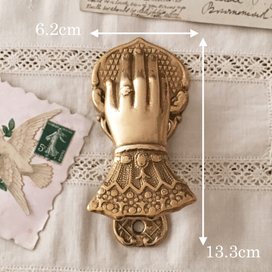 フランスアンティーク | 真鍮製 アンティーククリップ（貴婦人の手