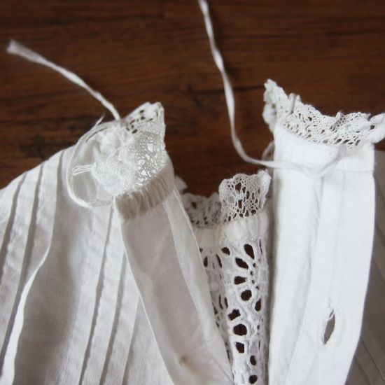 アンティークベビードレス | フランスアンティーク コットン製 洗礼用