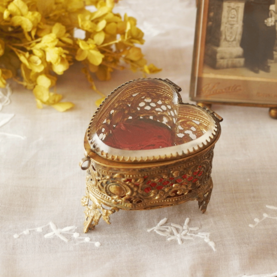 アンティーク ボックス | フランスヴィンテージ オルモル装飾 ベベル