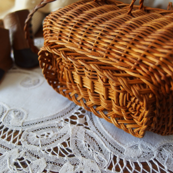 アンティーク バスケット パニエ | フランス ドールパニエ 人形用の
