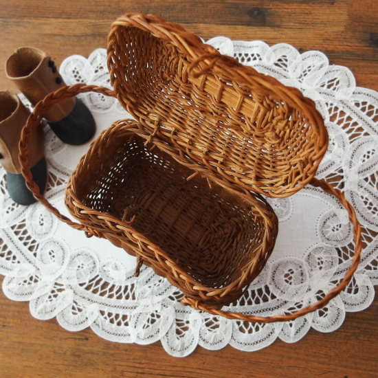 アンティーク バスケット パニエ | フランス ドールパニエ 人形用の