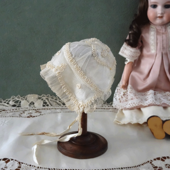 アンティーク ボネ | フランス トリミングブレードのベビーボネ ドール