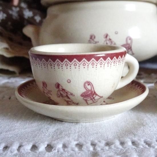 アンティーク ディネット | フランス Moulin Roty 陶器のディネット