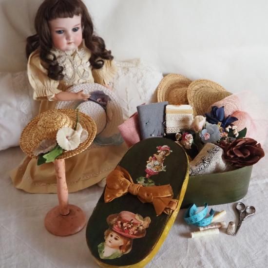 アンティーク ドールハット | フランス ドールハットのキット お人形の