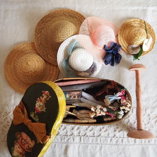 アンティーク ドールハット | フランス ドールハットのキット お人形の