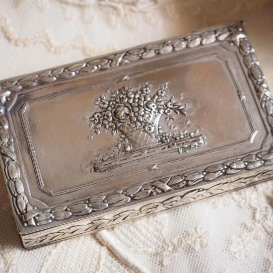 アンティーク スナッフボックス | フランス 19世紀 純銀製スナッフ