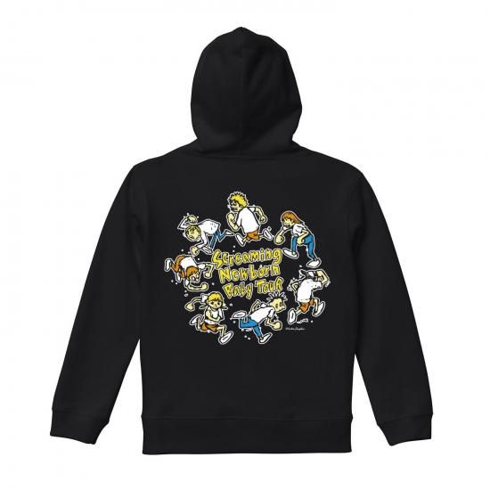 HONGOLIAN Kids ZIP HOODIE（BLACK） - Hi-STANDARD OFFICIAL WEB STORE