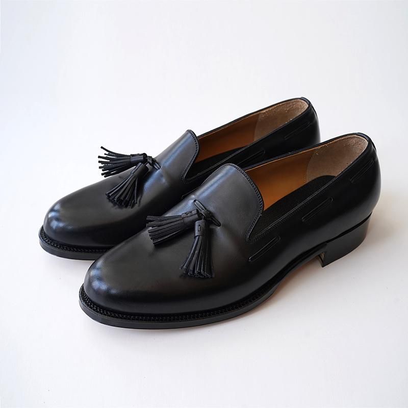 forme】Tassel Loafer Plain toe Calf Black - THIRTY' THIRTY' STORE