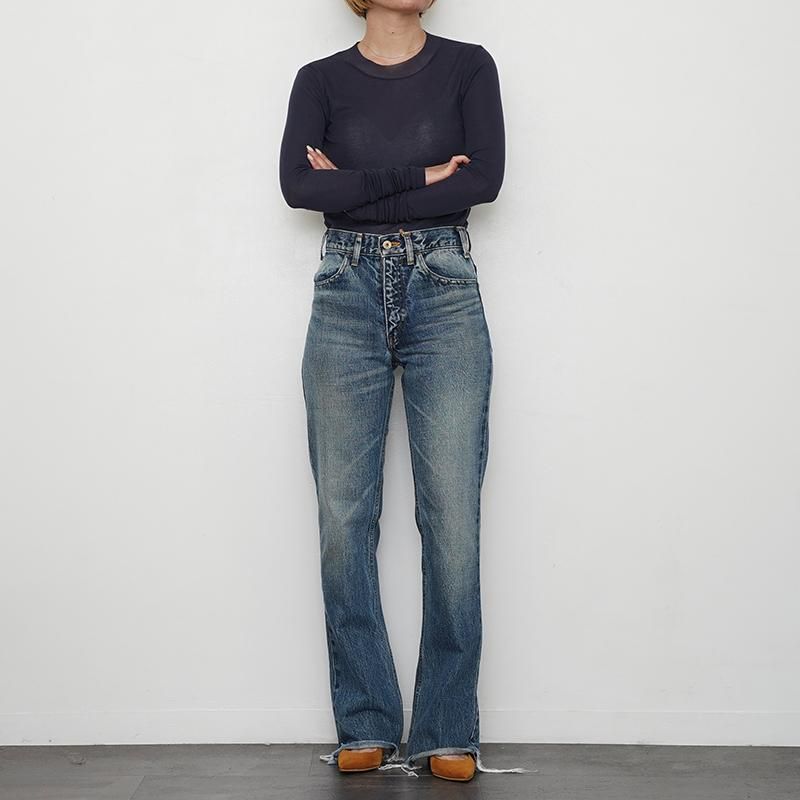 INSCRIRE】002 Flare Denim BLUE USED - THIRTY' THIRTY' STORE