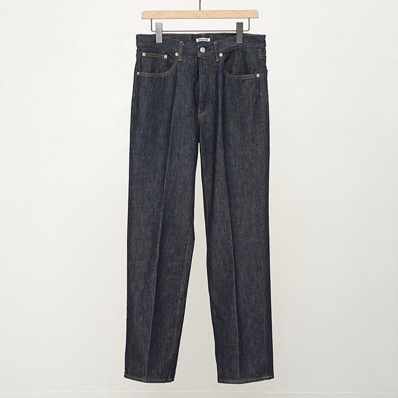 26 S/S】【AURALEE】HARD TWIST DENIM 5P PANTS INDIGO - THIRTY