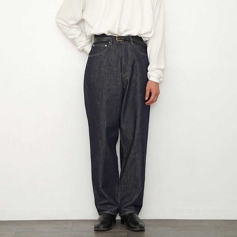 26 S/S】【AURALEE】HARD TWIST DENIM WIDE PANTS INDIGO - THIRTY