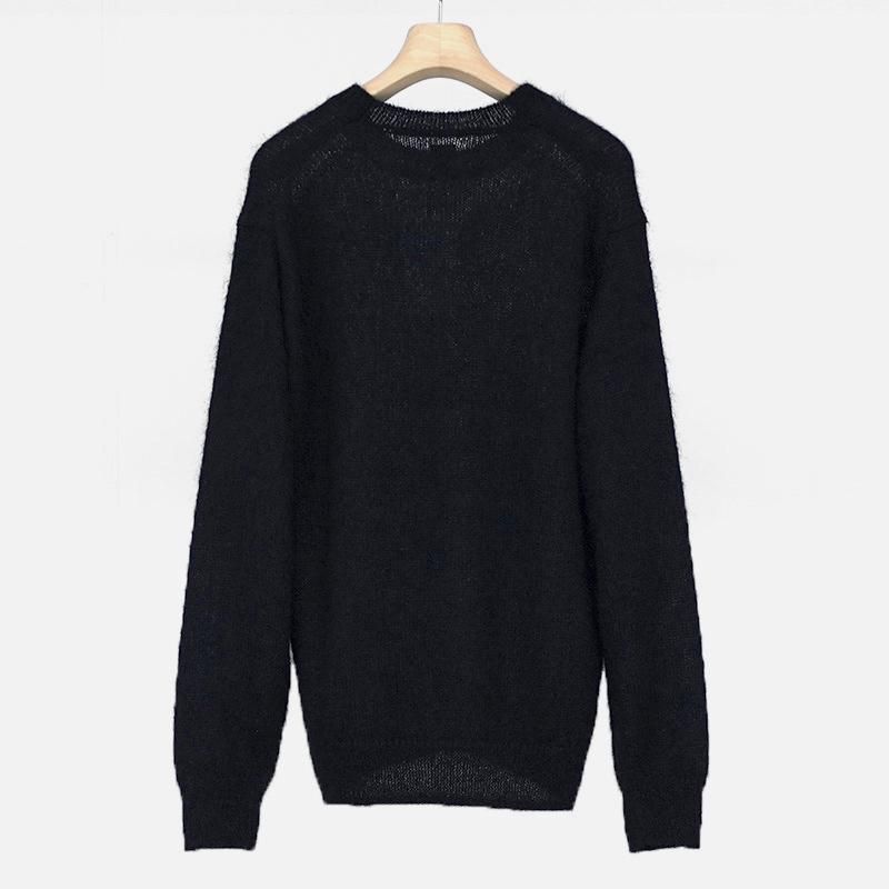 BATONER / バトナー】PURE MOHAIR CREW NECK BLACK - THIRTY' THIRTY