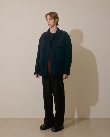 YOKE | ROTHKO BORDER CREW NECK(ORANGE) | ロスコボーダークルー