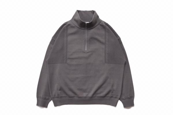 YASHIKI / Suikyo Half Zip Knit(GREIGE) | スイキョウハーフジップ