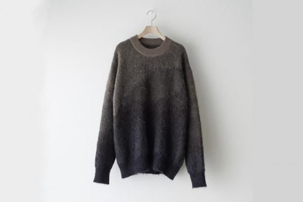 stein | シュタイン GRADATION MOHAIR KNIT LS(NAVY KHAKI GRADATION