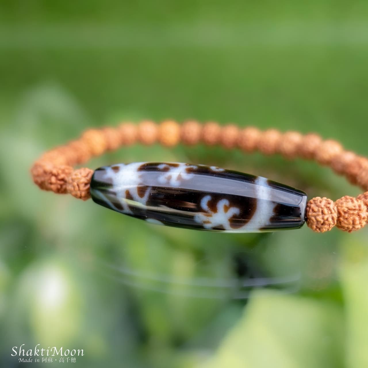 ◇皇帝龍天珠とエメラルド・エンジェルヘアールチルブレス◇ ◇皇帝龍