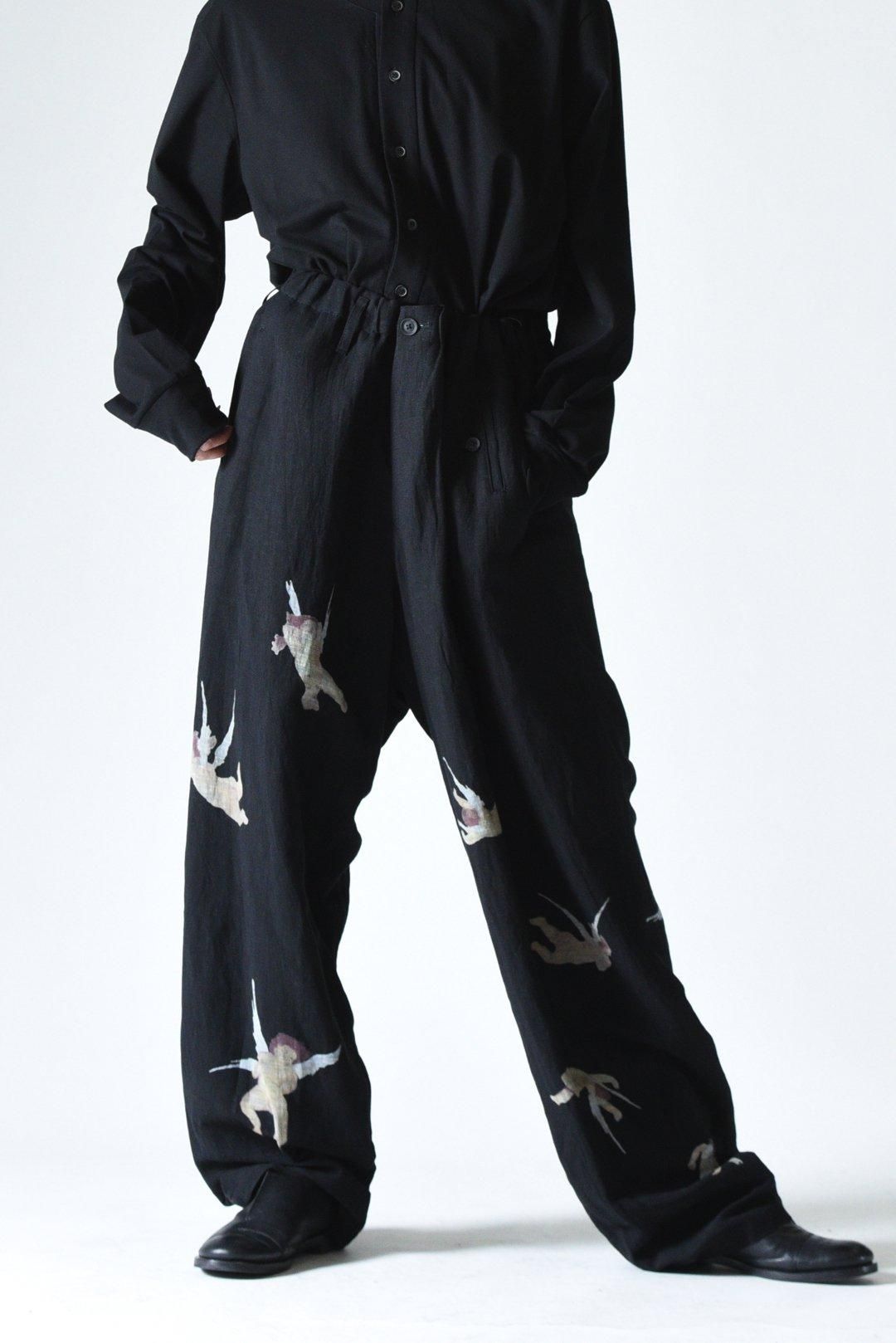 Yohji Yamamoto POUR HOMME 天使柄パンツ - Ka na ta,Yohji Yamamoto