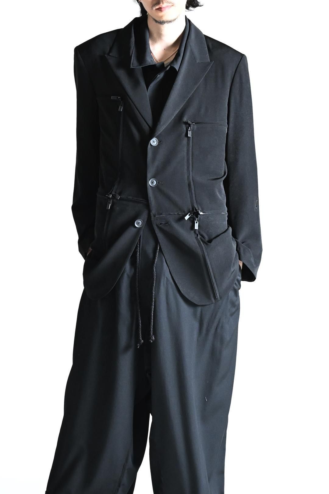 Yohji Yamamoto POUR HOMME トリアセテートタキシードファスナー