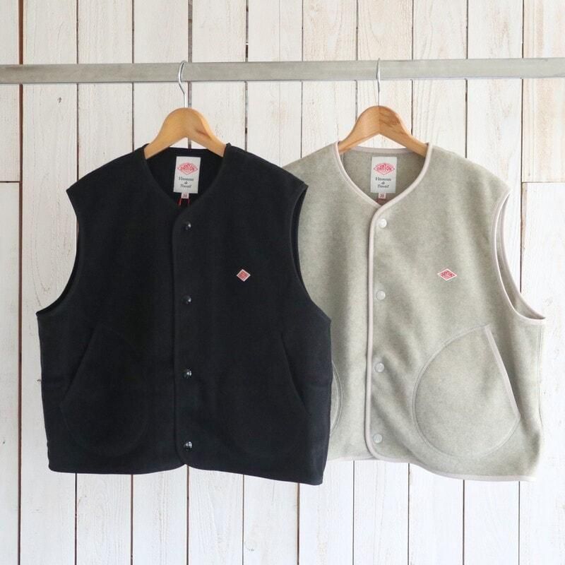 DANTON|フリースカラーレスベスト - DANTON,ジムフレックス,BLUE BLUE
