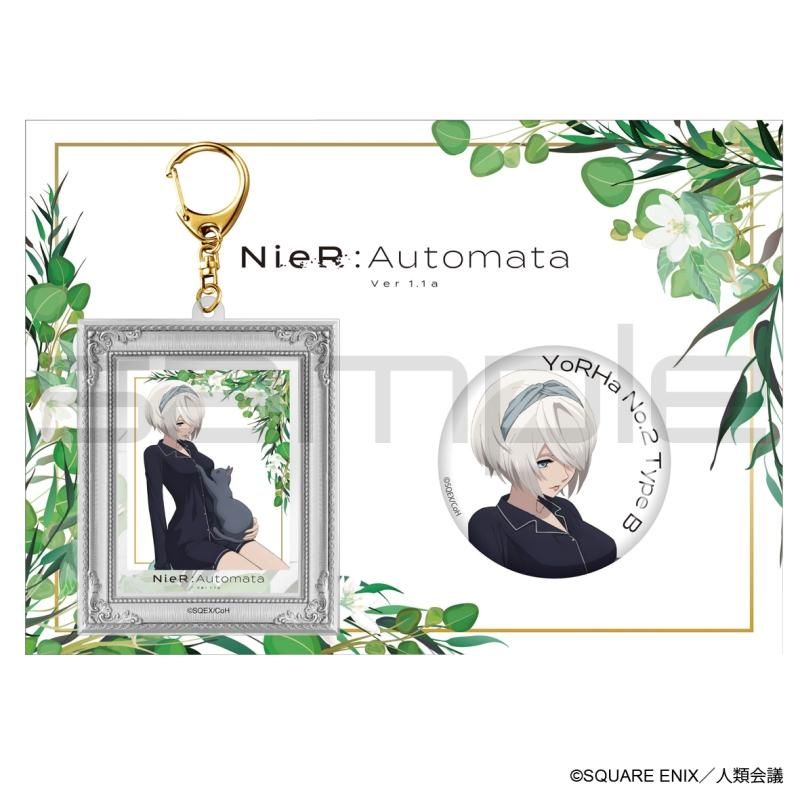 NieR:Automata Ver1.1a 缶バッジ＆アクリルキーホルダーSET 2B - P