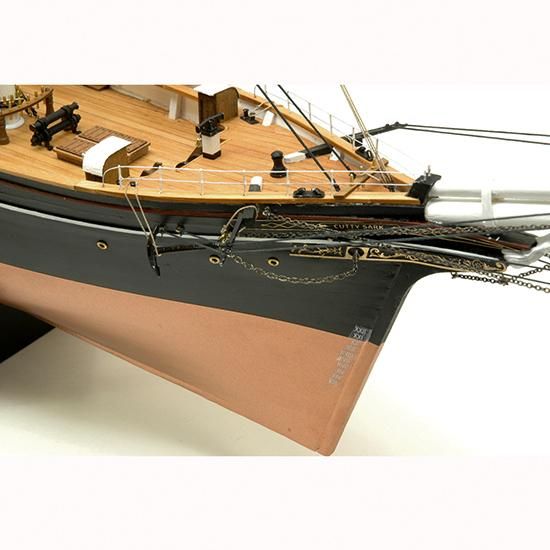 木製帆船模型 1/100カティサーク 帆なし（1/100スケール・全長 869mm