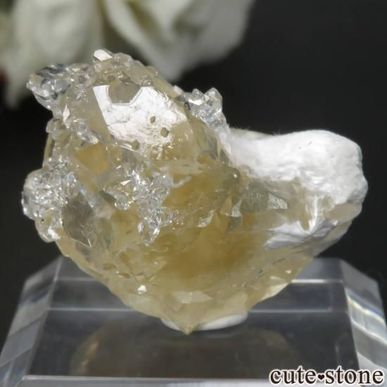 インド Lonavala産 カラーレス×イエローアポフィライト＆モルデナイト