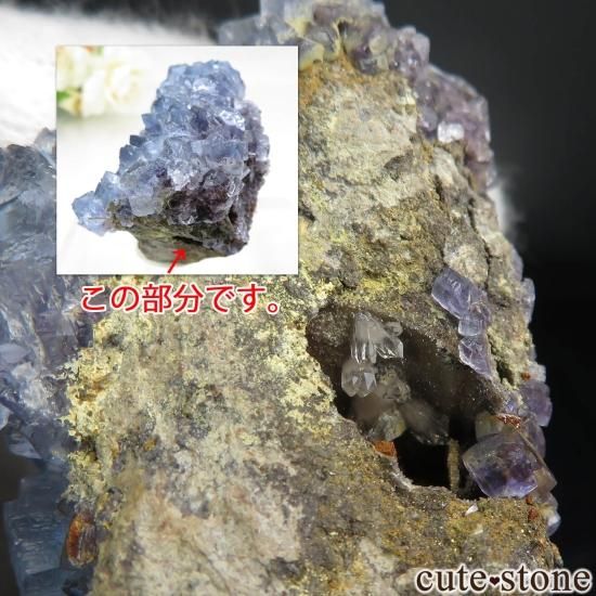 スペイン Emilio Mine産 ブルーフローライトの原石 No.15 - cute stone -