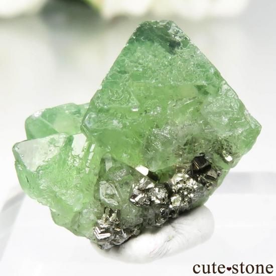 ペルー Milpo mine産 フローライト＆パイライトの原石 No.3 - cute stone -