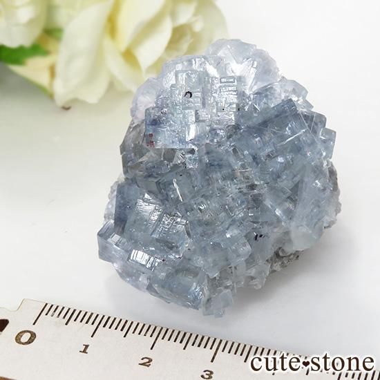 スペイン La Viesca Mine産 ブルーフローライト(蛍石)の原石 84g