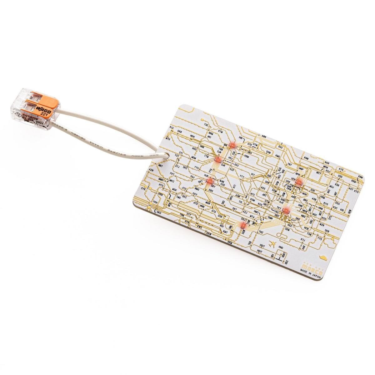 FLASH 東京回路線図 バッグタグ