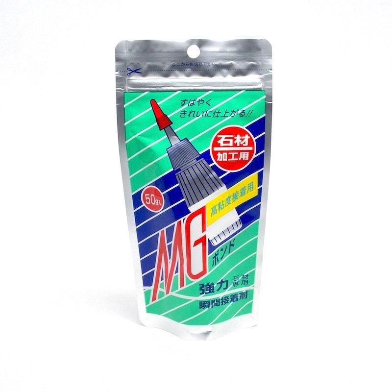 MGボンド 石材専用強力瞬間接着剤 低粘度 50g - 石材工具・墓所用品