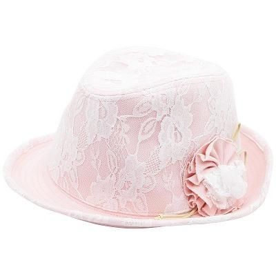 デニムレース中折れハット ピンク レディース 母の日 ギフト 婦人 帽子