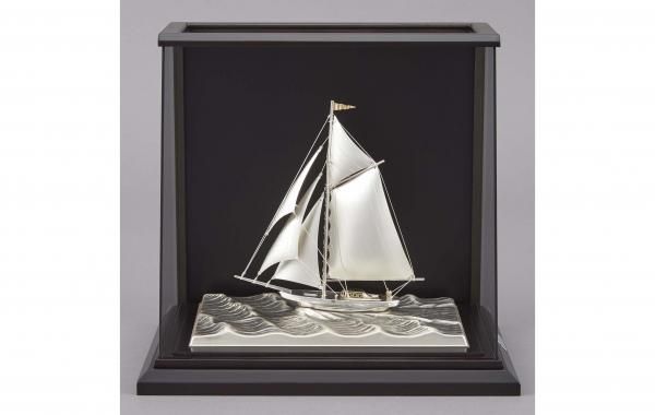 銀製 ヨット5号(1本マスト) スロープケース - TAKEHIKO - 武比古