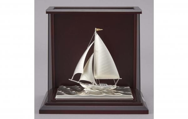 銀製 ヨット6号(カッター） スロープケース - TAKEHIKO - 武比古