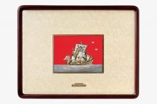 純銀レリーフ額 - TAKEHIKO - 武比古 - 日本の伝統工芸・関工芸株式会社