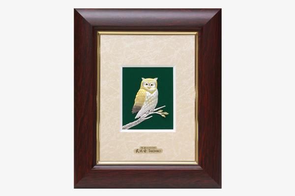 純銀卓上額 ふくろう 2号 - TAKEHIKO - 武比古 - 日本の伝統工芸・関