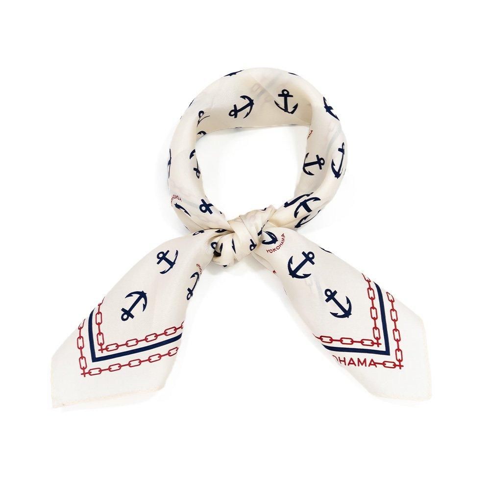 アンカーチェーン (BGB-318)小判シルクツイルスカーフ 伝統横濱