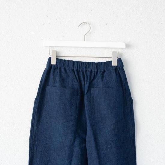 備後節織 テーパードパンツ 2nd.model 風合藍（厚地） - yohakuの公式