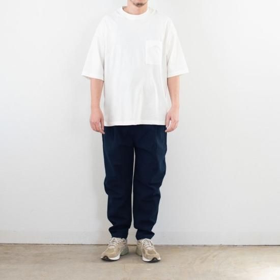 備後節織 テーパードパンツ 1st.model 濃紺（厚地） - yohakuの公式