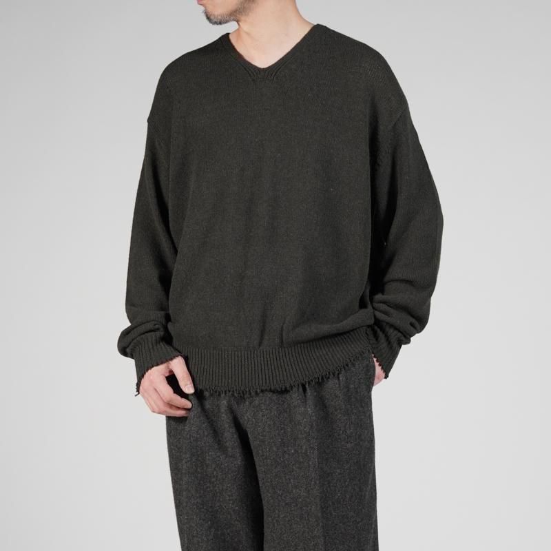 MAATEE&SONS] マーティー & サンズ CA/G/S LOOSE V SWEATER | INS
