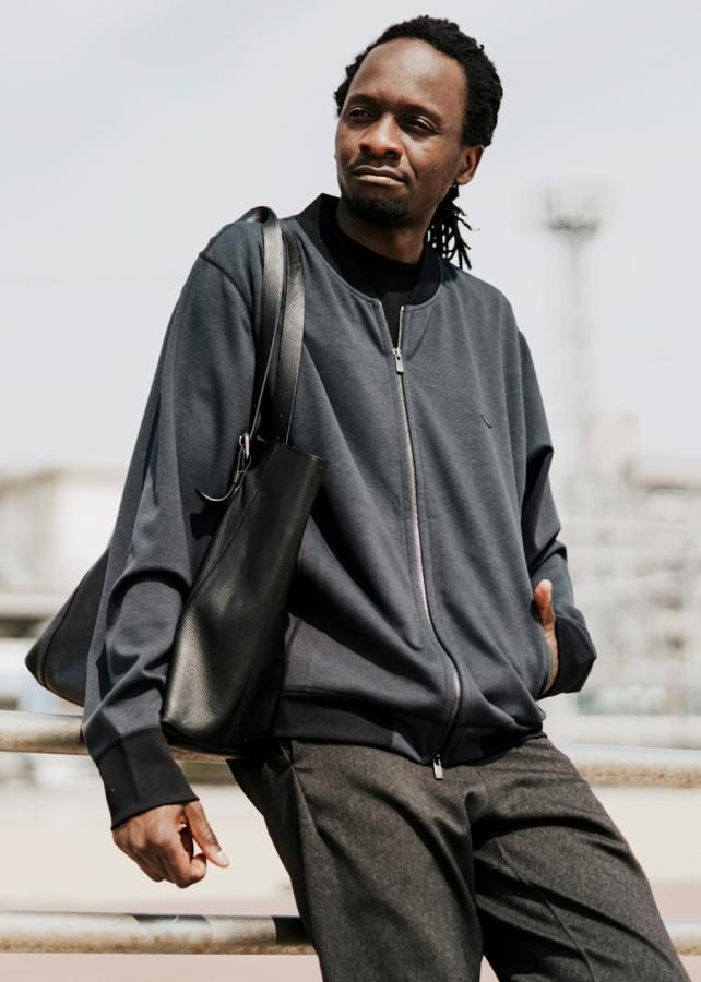 zero撥水オーガニックコットン【MA-1】ブルゾン - チャコール