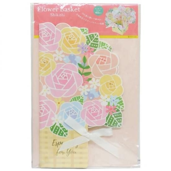 フラワーバスケット色紙 [M便 13/25] - Z&K ONLINE SHOP