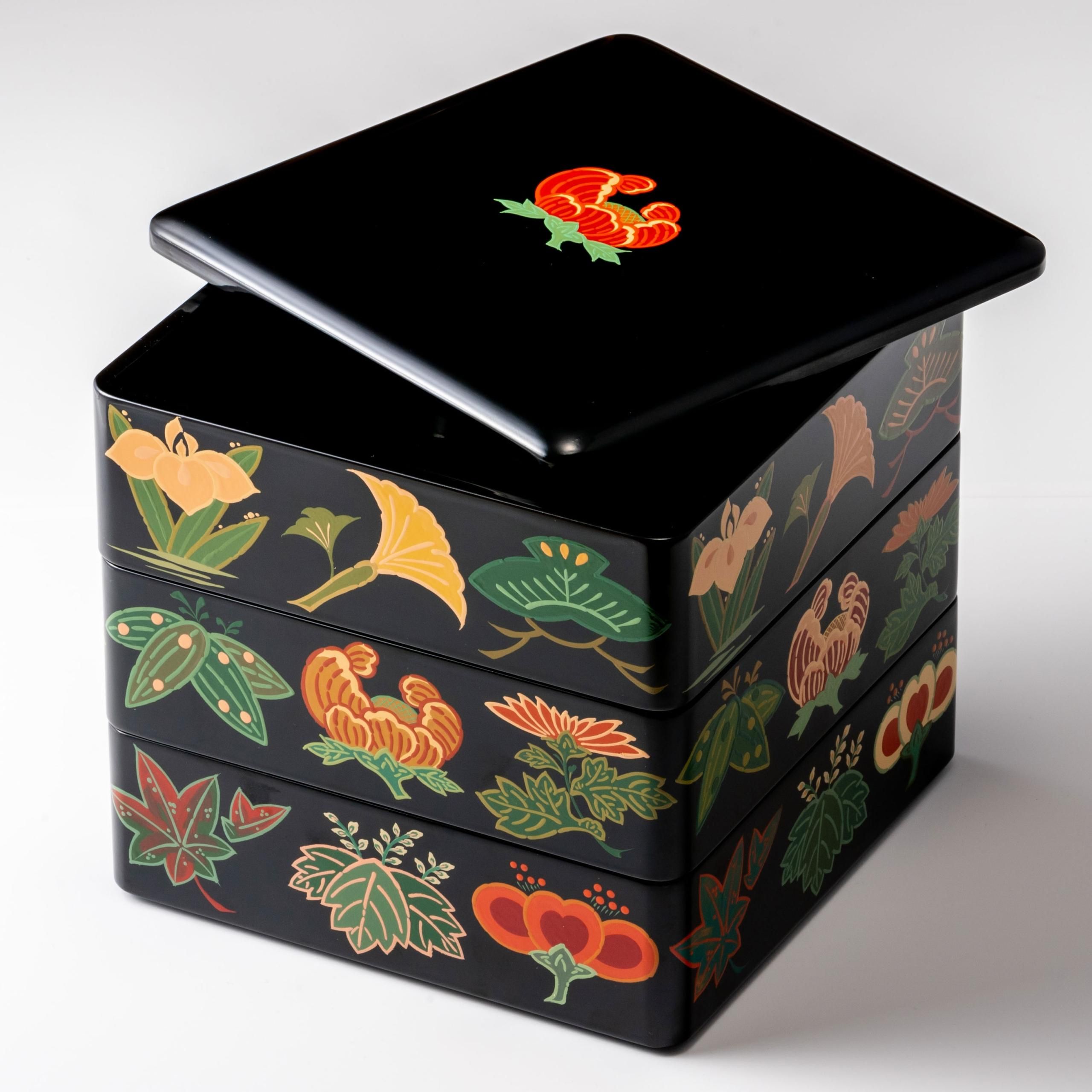 古代漆絵重箱 5.5寸 - 秀衡塗工房 丸三漆器 オンラインストア