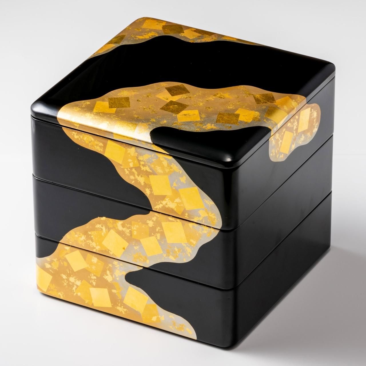 重箱 金雲 6.5寸 - 秀衡塗工房 丸三漆器 オンラインストア