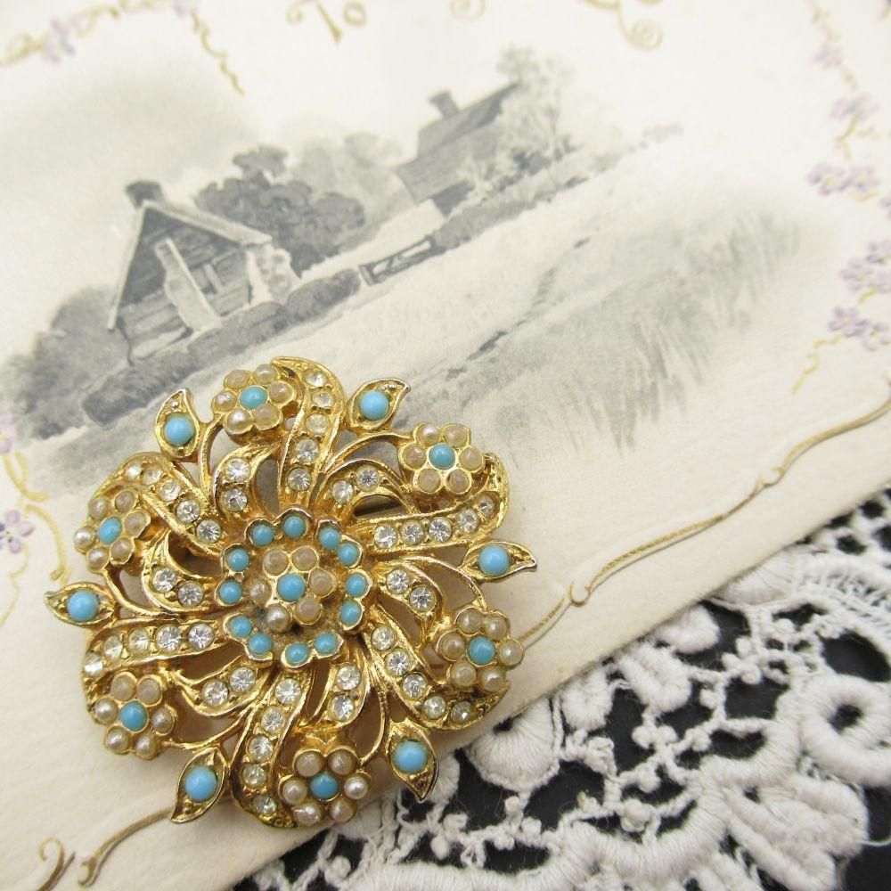 アンティークジュエリー｜ブローチ｜コスチューム・ヴィンテージ｜50