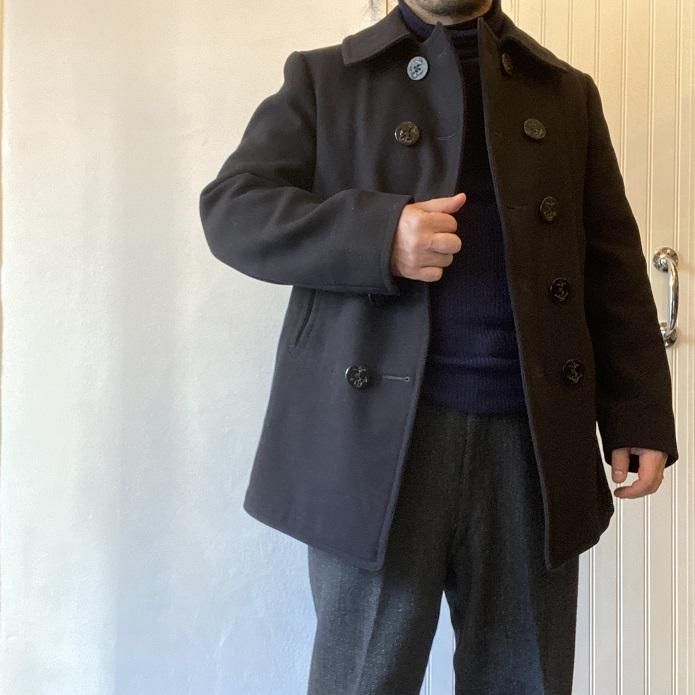 1940's VINTAGE U.S.NAVY ”10 Button Wool Pea Coat” - SIGNAL