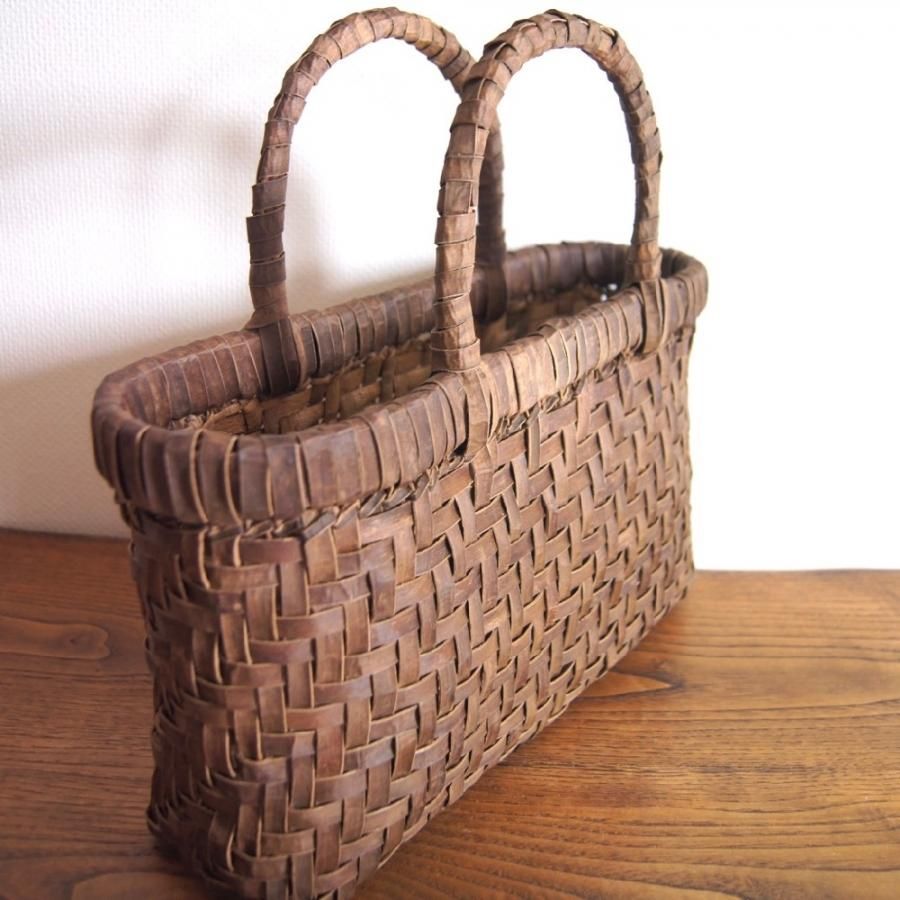 Kagocco Pepin くるみ籠バッグ (網代編み)